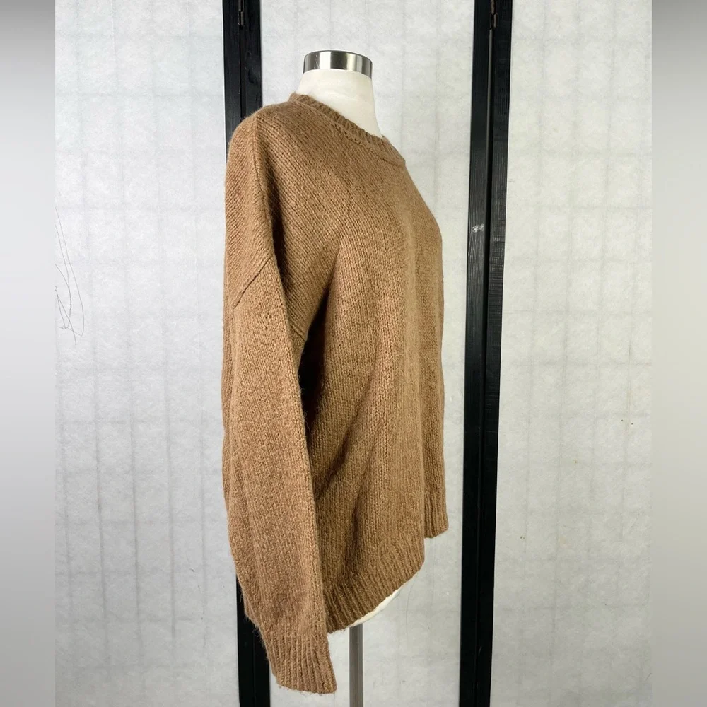 J. Crew Classic Brown Crew Neck Sweater. L